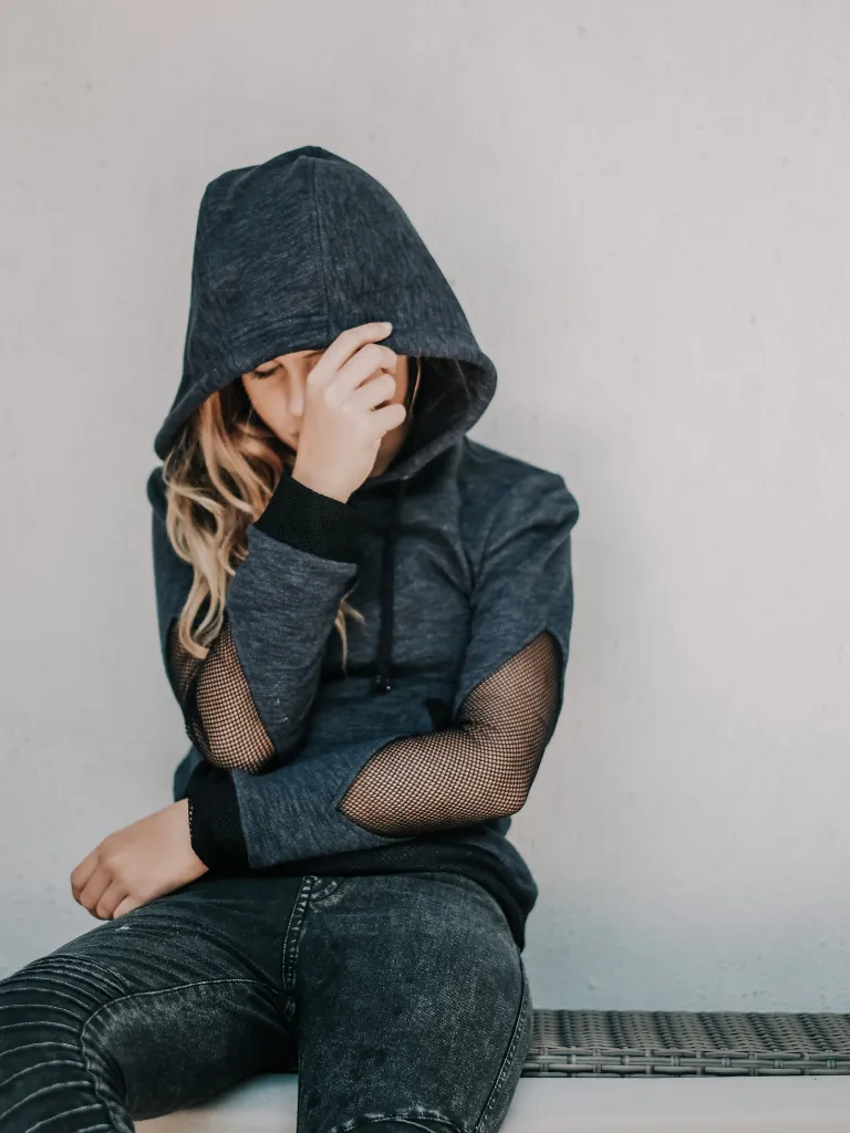 Girl’s Diamond Elbow Hoodie