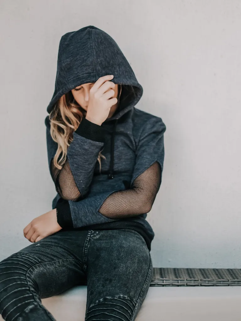 Girl’s Diamond Elbow Hoodie