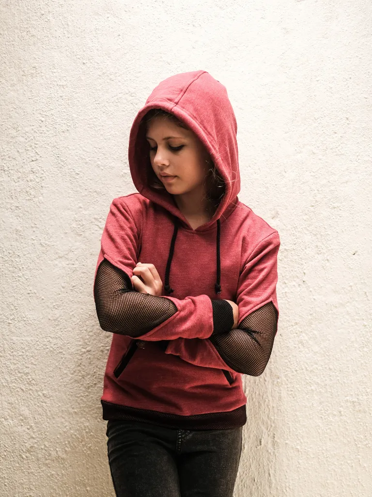 Girl’s Diamond Elbow Hoodie