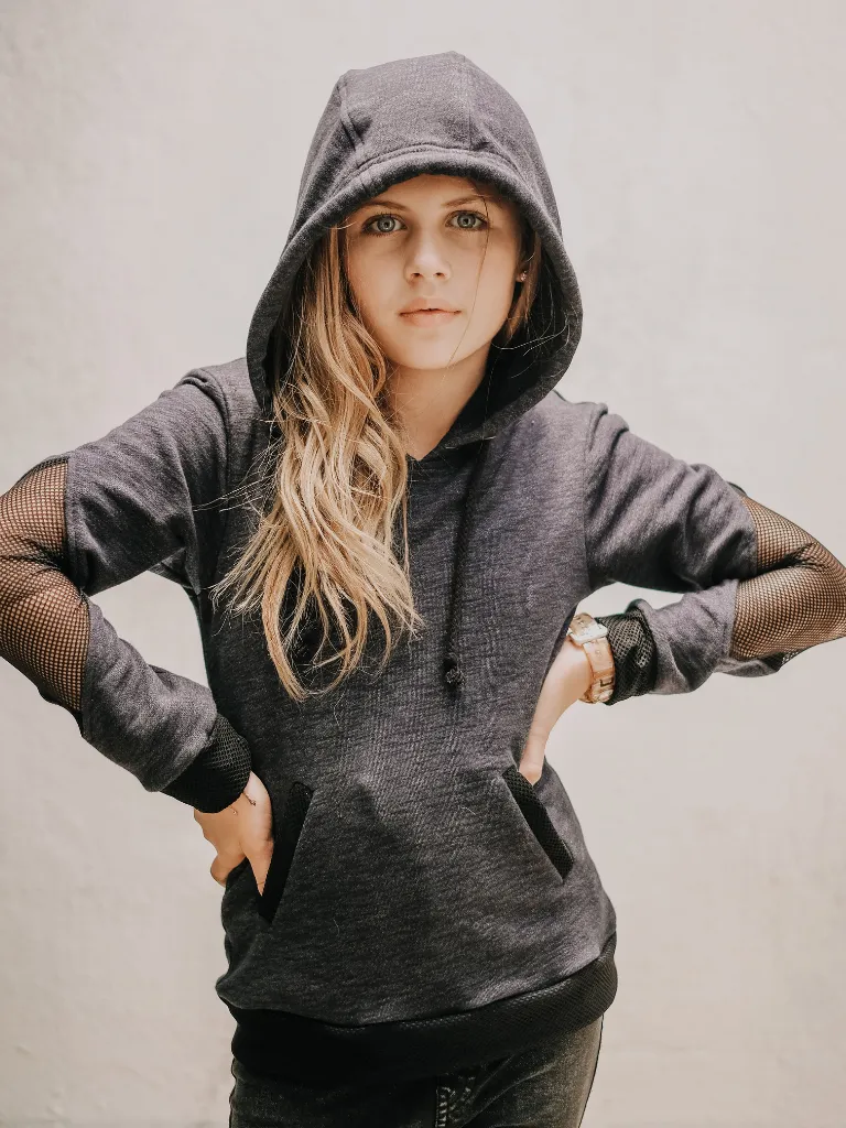 Girl’s Diamond Elbow Hoodie