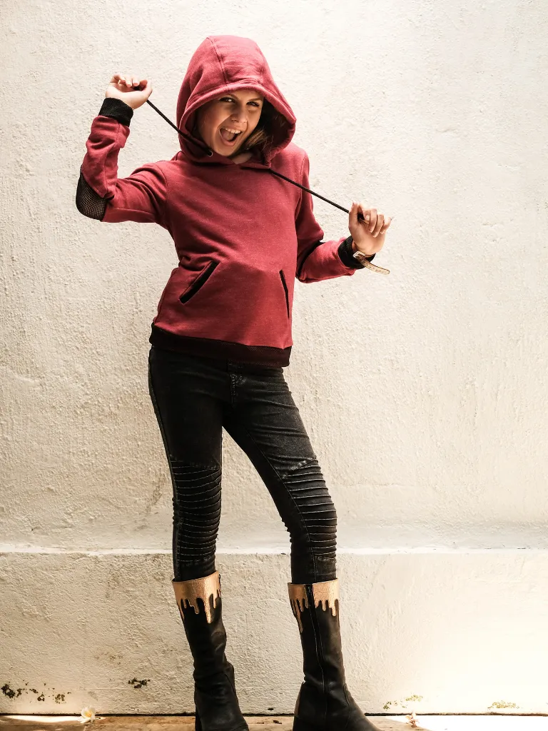Girl’s Diamond Elbow Hoodie