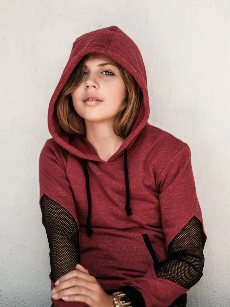 Girl’s Diamond Elbow Hoodie