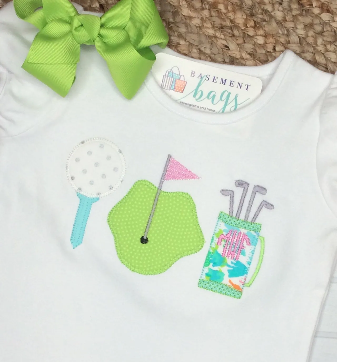 Girly Golf Scalloped Shorts Set