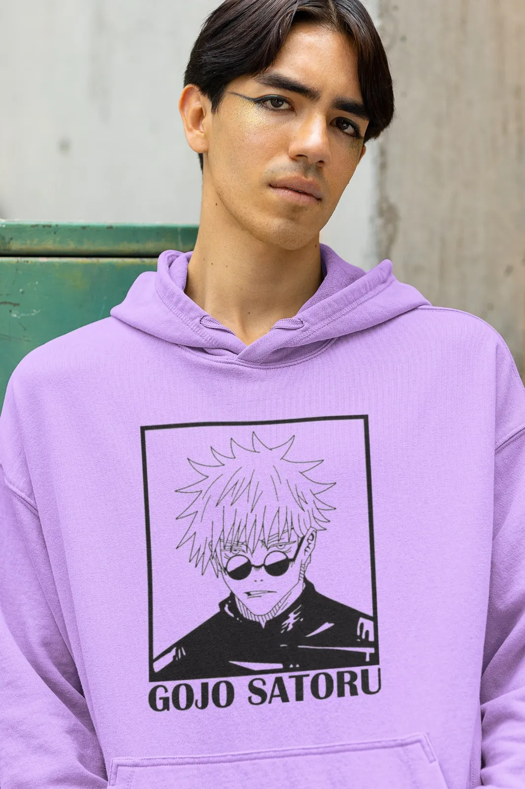 Gojo Satoru Oversized Hoodie Lavender