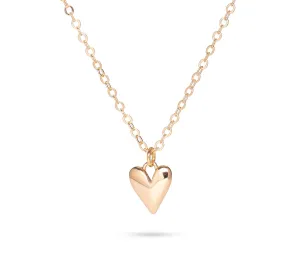Gold Plated Heart Charm Necklace