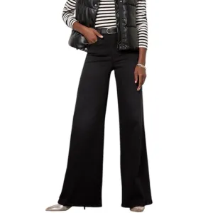 Good American Good Waist Palazzo Jeans Black 270