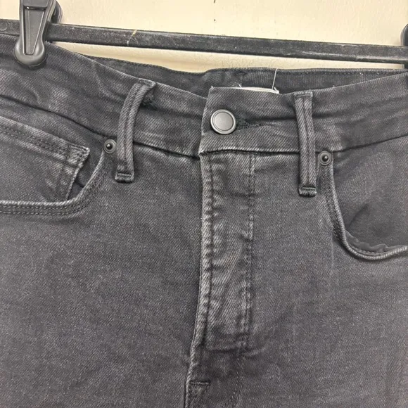 Good American Good Waist Palazzo Jeans Black 270