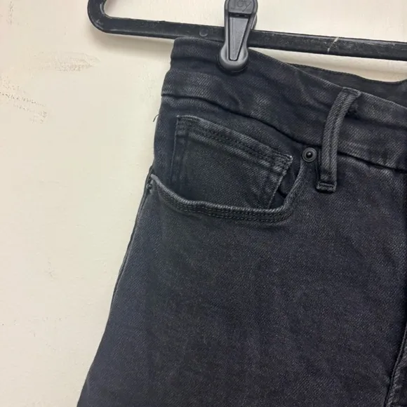 Good American Good Waist Palazzo Jeans Black 270