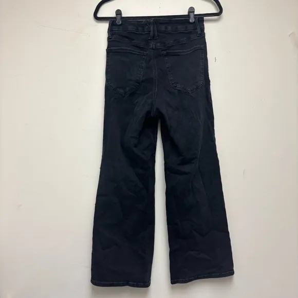 Good American Good Waist Palazzo Jeans Black 270