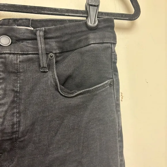 Good American Good Waist Palazzo Jeans Black 270