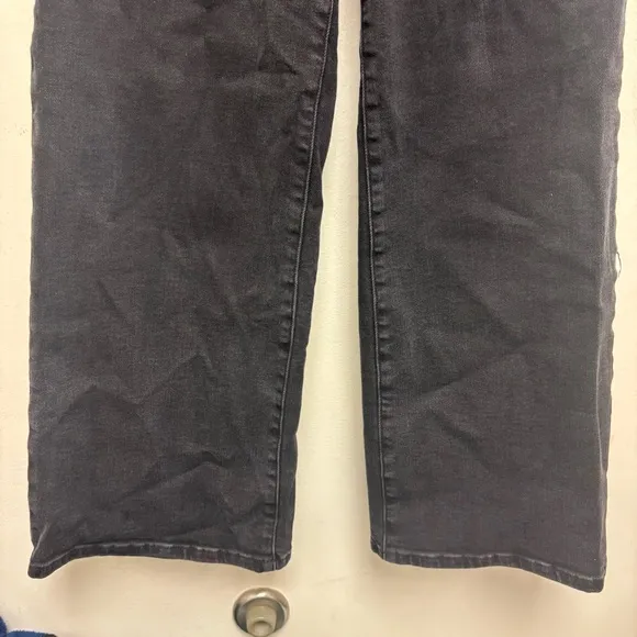 Good American Good Waist Palazzo Jeans Black 270