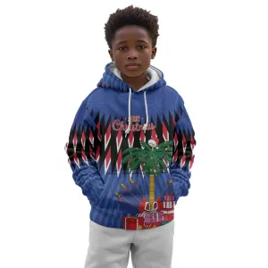 Haiti Afro Christmas Personalized Kid Hoodie Festive Vibes LT7