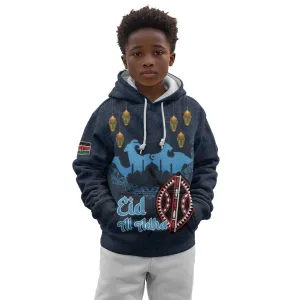 Happy Eid Al-Adha Kid Hoodie Kenya Mubarak LT15