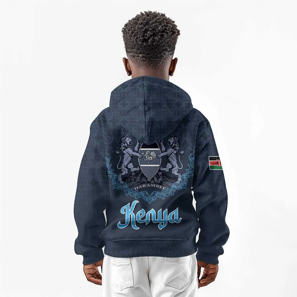 Happy Eid Al-Adha Kid Hoodie Kenya Mubarak LT15
