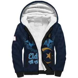 Happy Eid Al-Adha Sherpa Hoodie Algeria Mubarak LT15