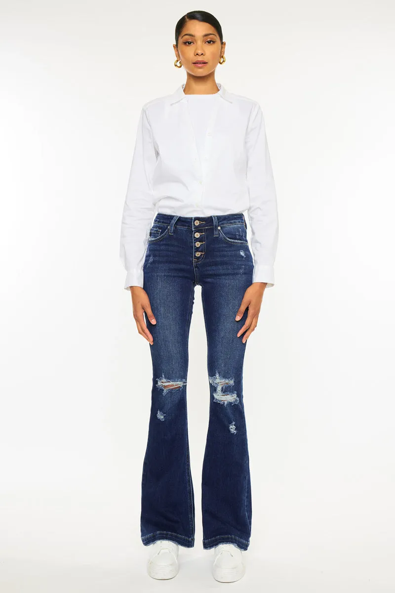Harlowe Mid Rise Flare Jeans