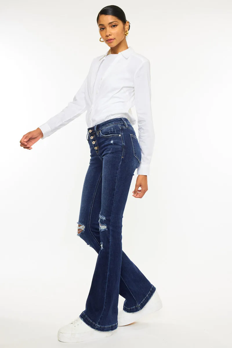Harlowe Mid Rise Flare Jeans