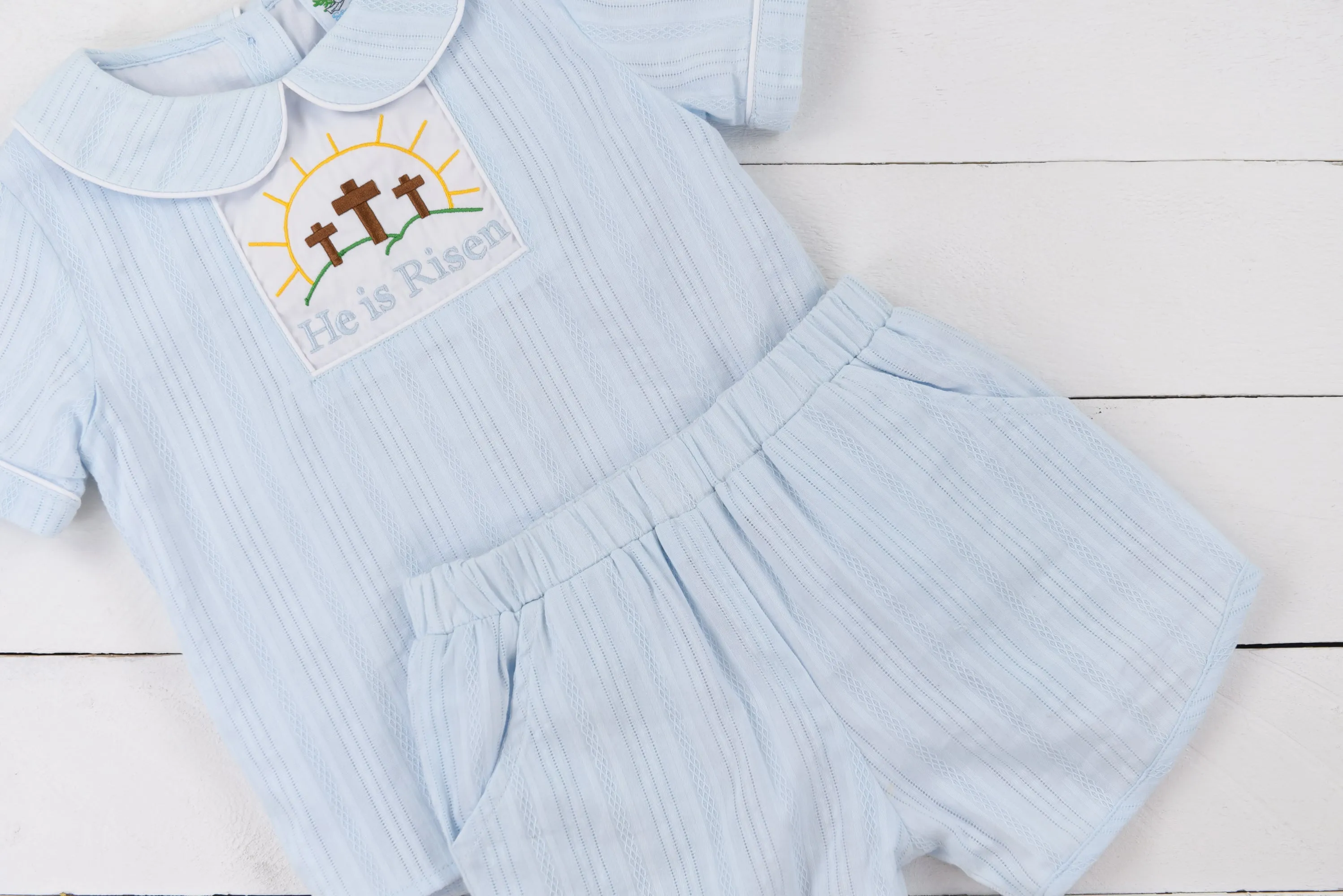 He is Risen Boy Short Set