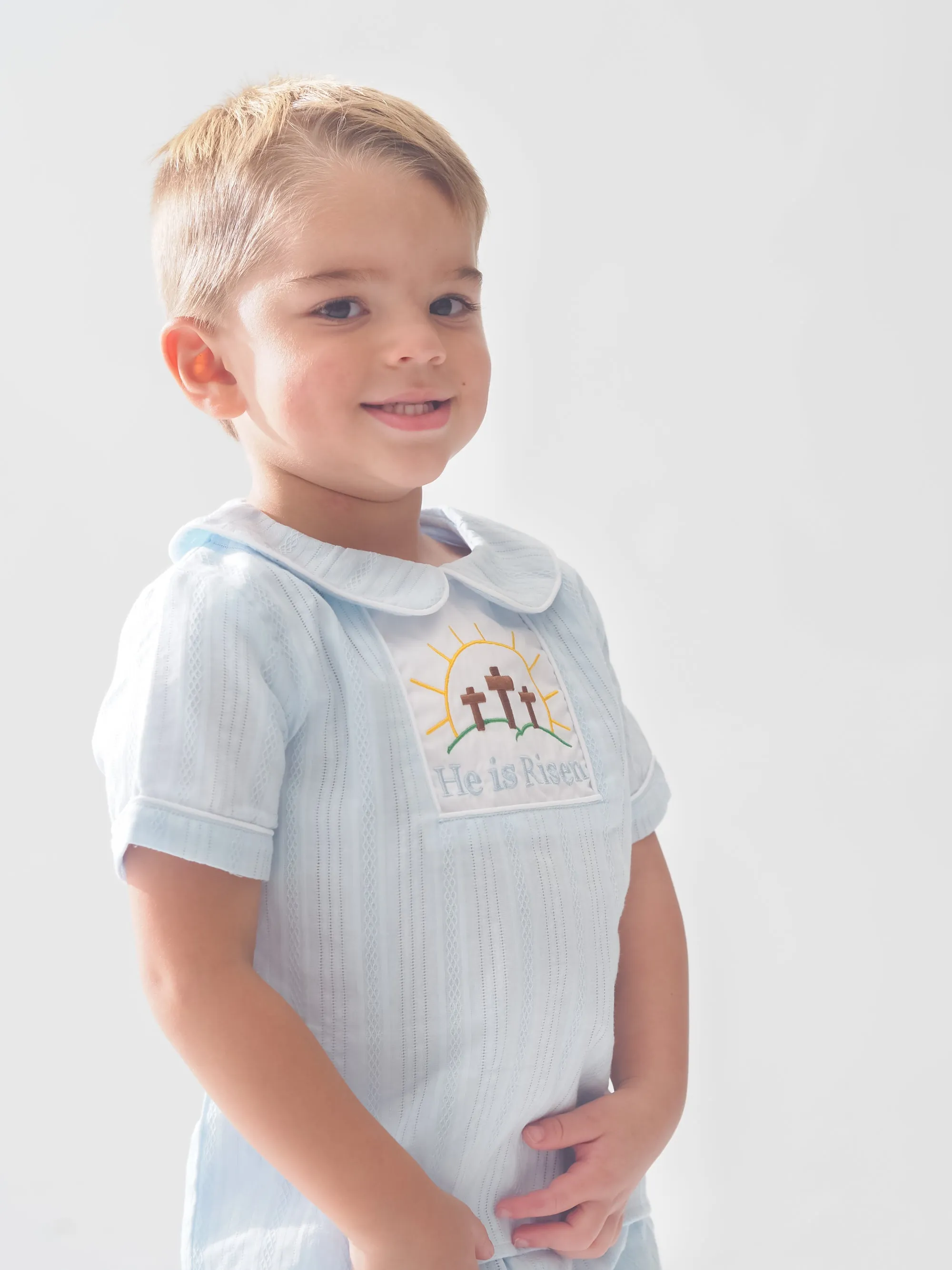 He is Risen Boy Short Set