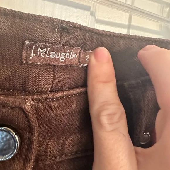 Heather brown cute butt jeans by J.McLaughlin size 2