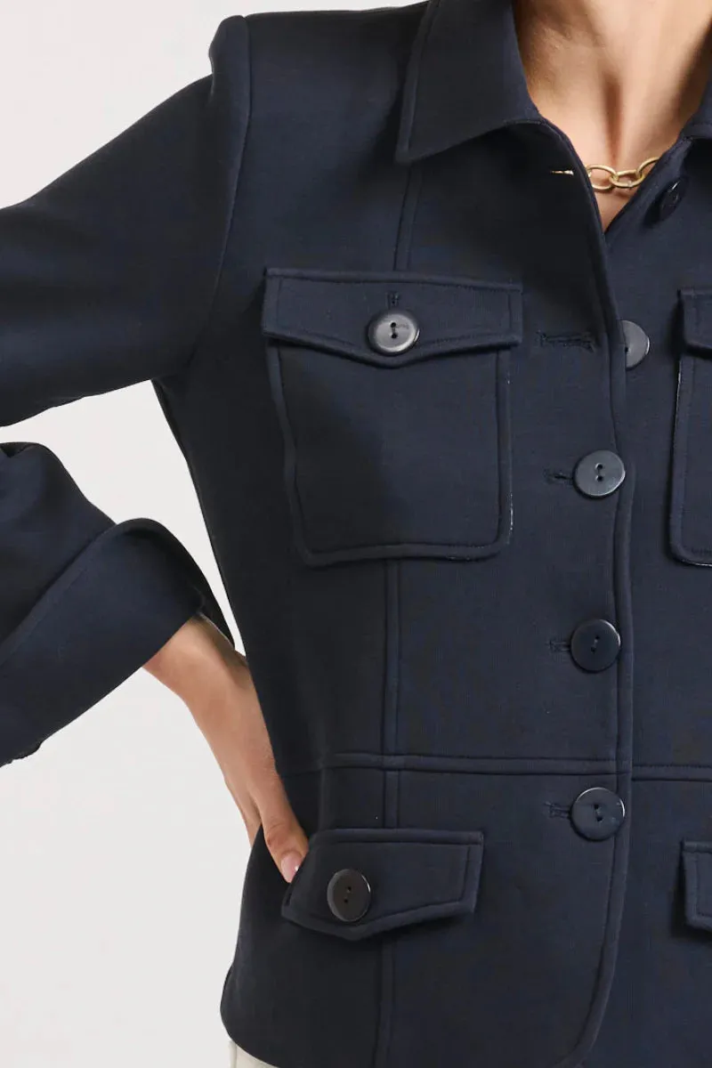 Hemming Scuba Jacket in French Navy by Shirty