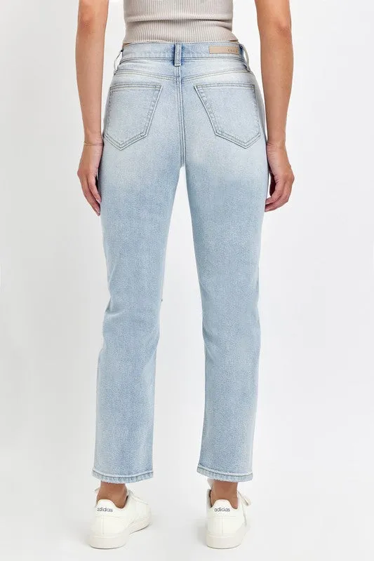 High Rise Straight Jeans