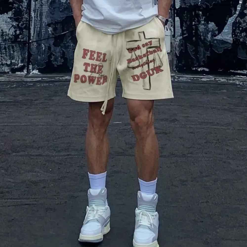 High Street Cross Letter Shorts