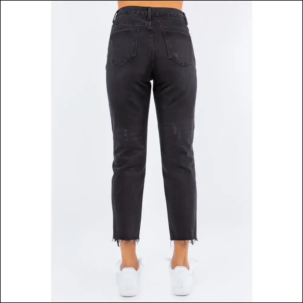 High Waist Distressed Jeans: where Chic Meets its Edgy Soulmate 😂👖