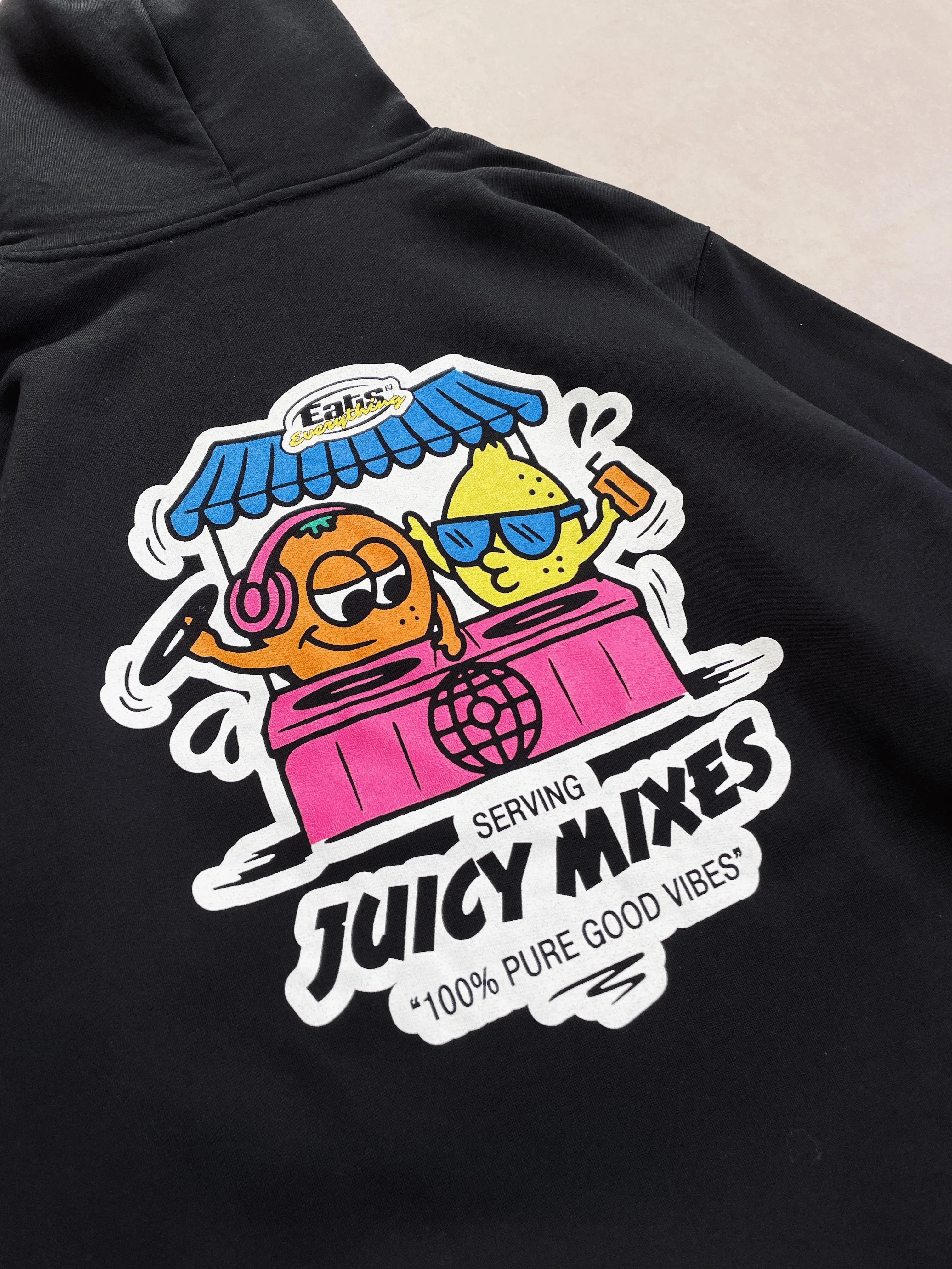 History Of Rave 'Juicy Mixes' Hoodie - Black