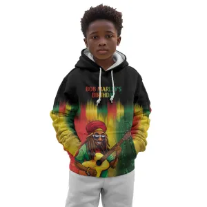 Honoring Reggae Legend Bob Birthday Kid Hoodie LT9