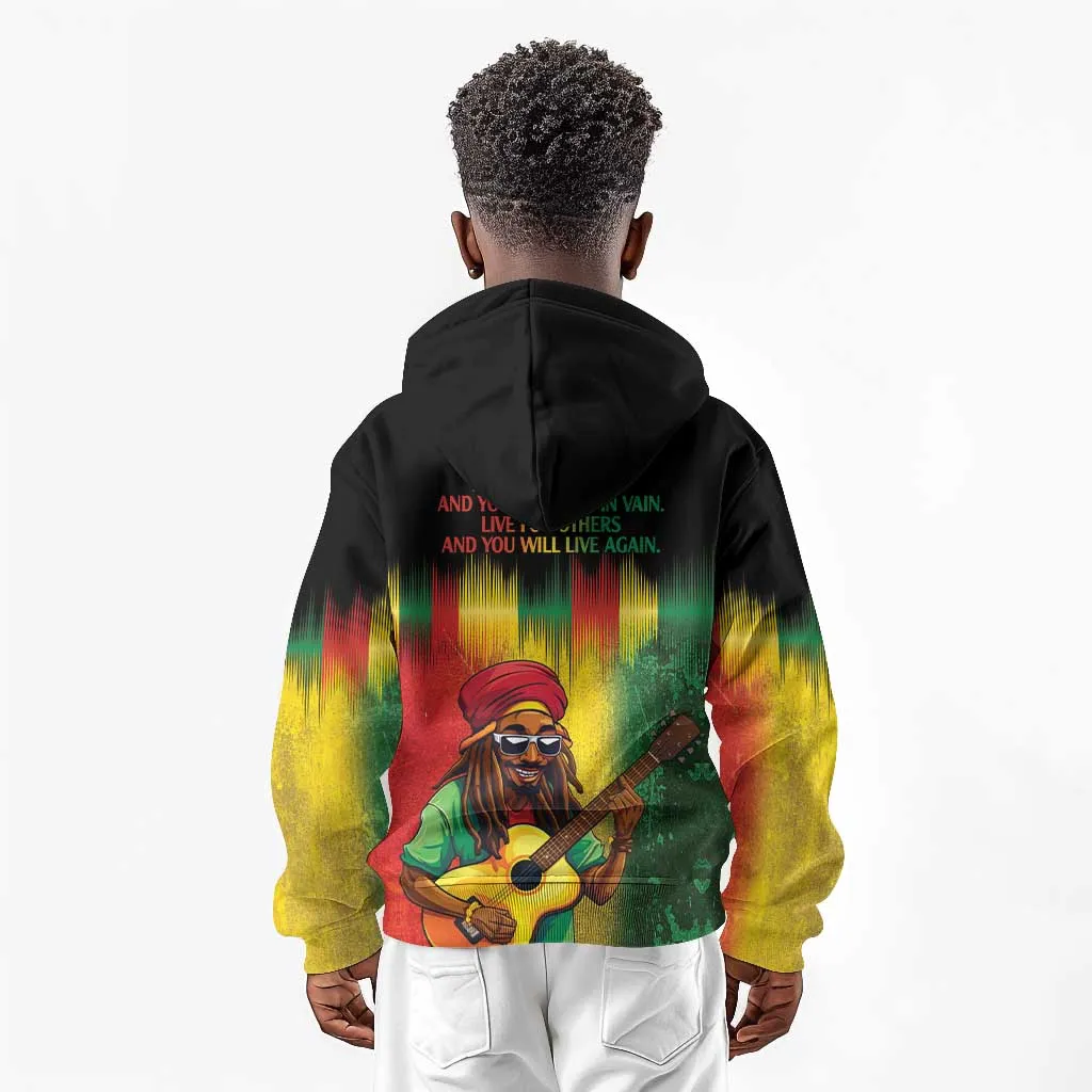 Honoring Reggae Legend Bob Birthday Kid Hoodie LT9