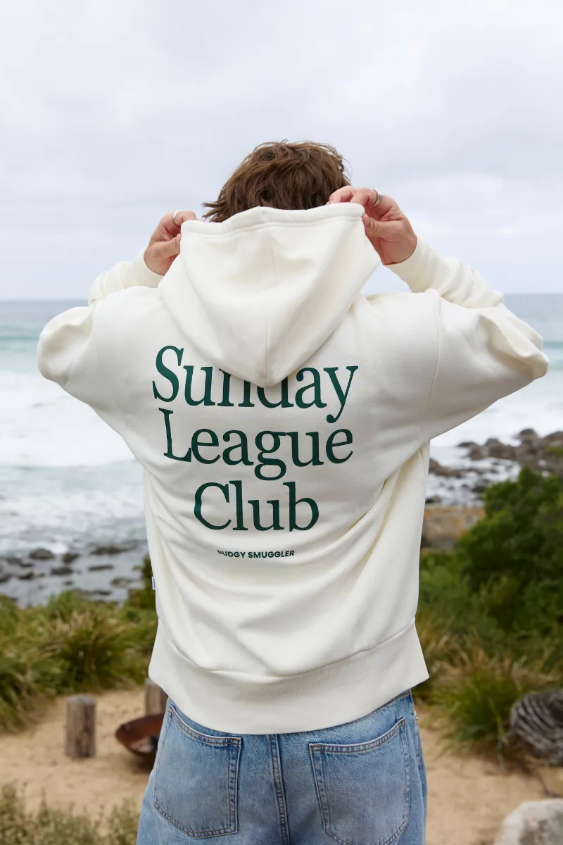Hoodie in Cream Sunday League Club