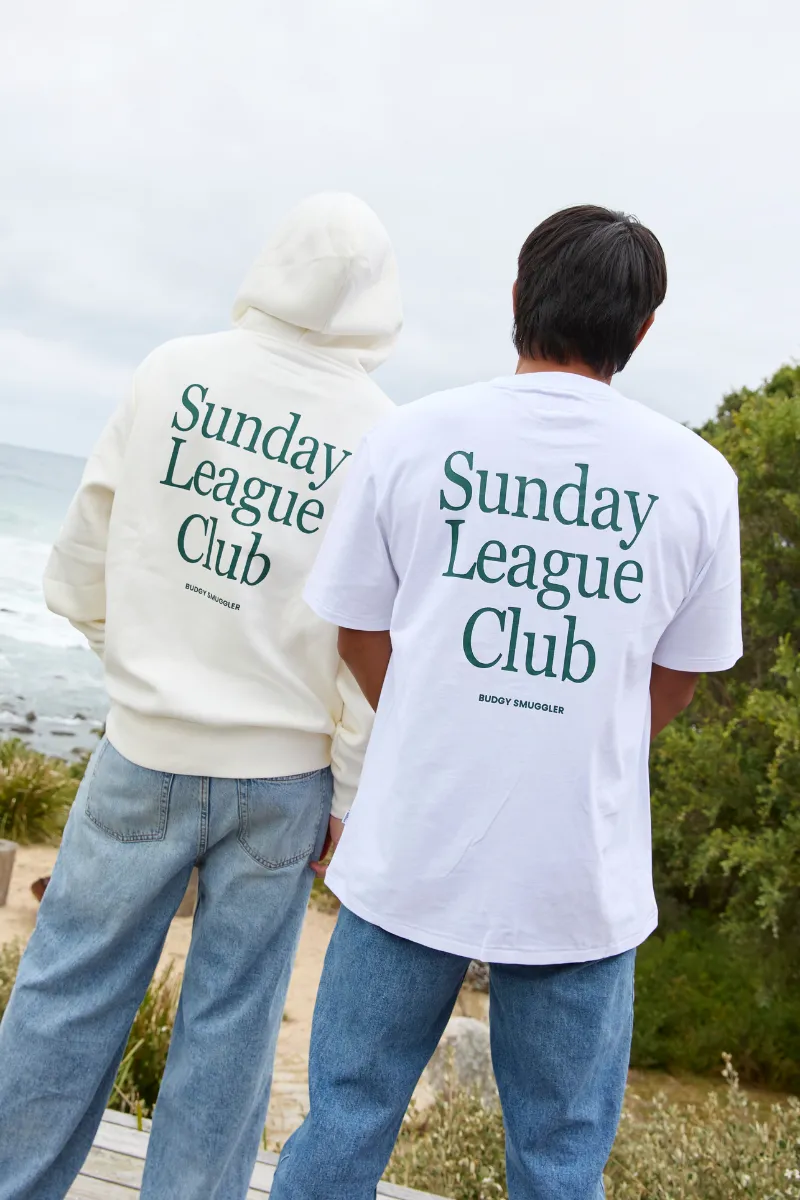 Hoodie in Cream Sunday League Club