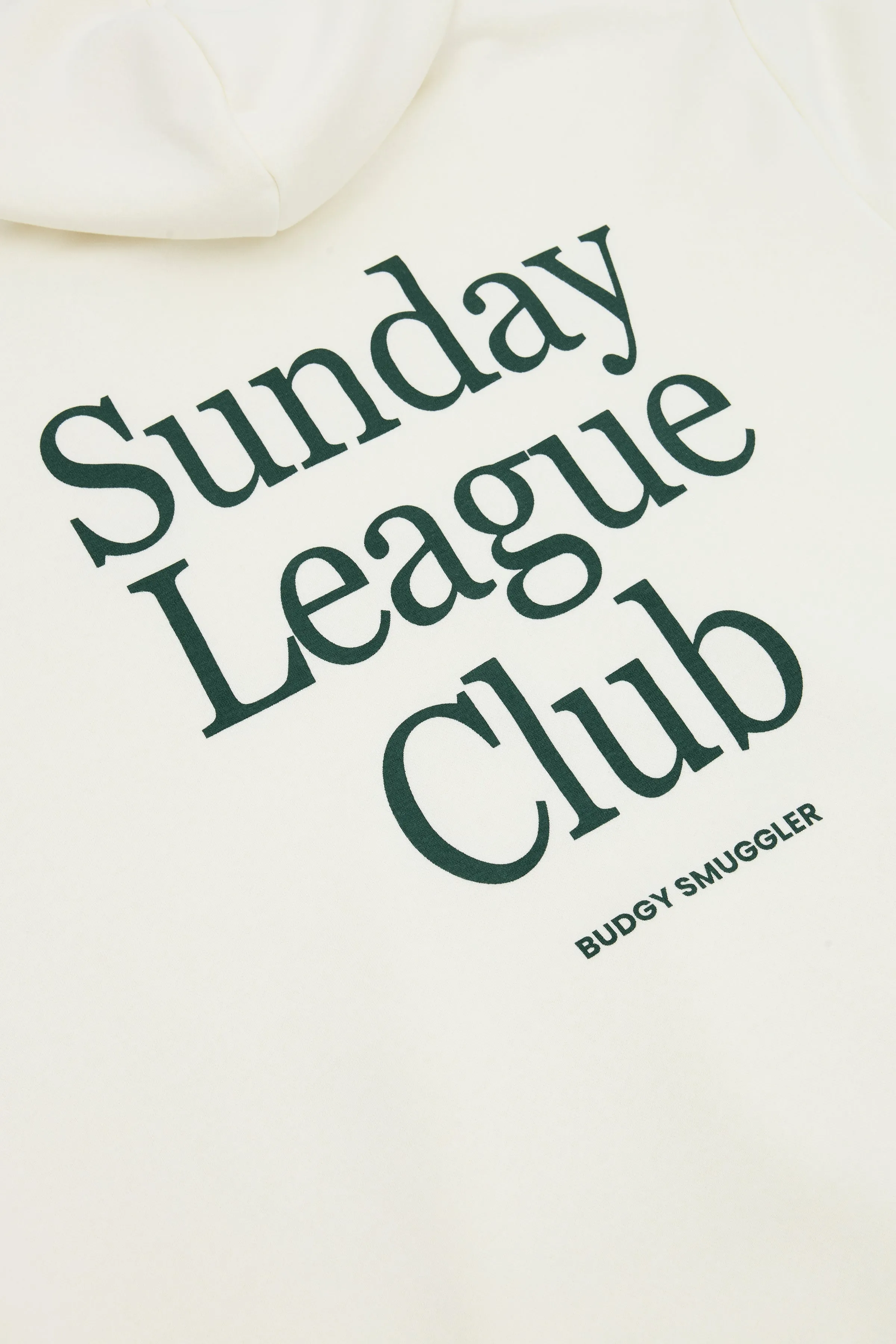 Hoodie in Cream Sunday League Club