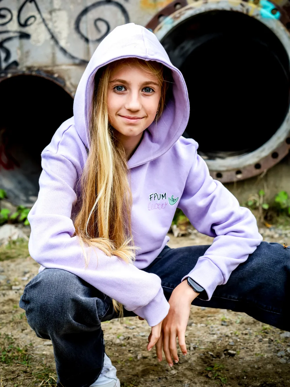 Hoodie Éli - Bibitte, lilas