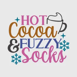 Hot Cocoa & Fuzzy Socks Transfer