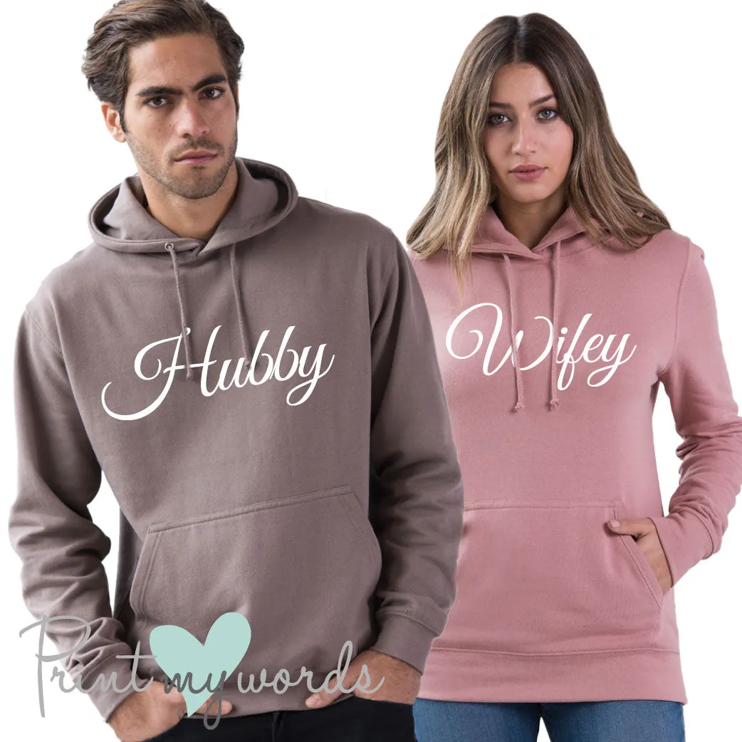 Hubby and Wifey Couple Hoodies x2
