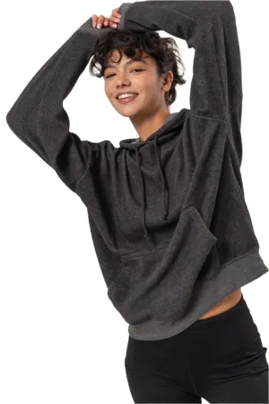 HYFVE Brushed Long Sleeve Hoodie with Kangaroo Pocket