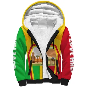 I Love Mali Sherpa Hoodie Famous Tourist Destinations TS04