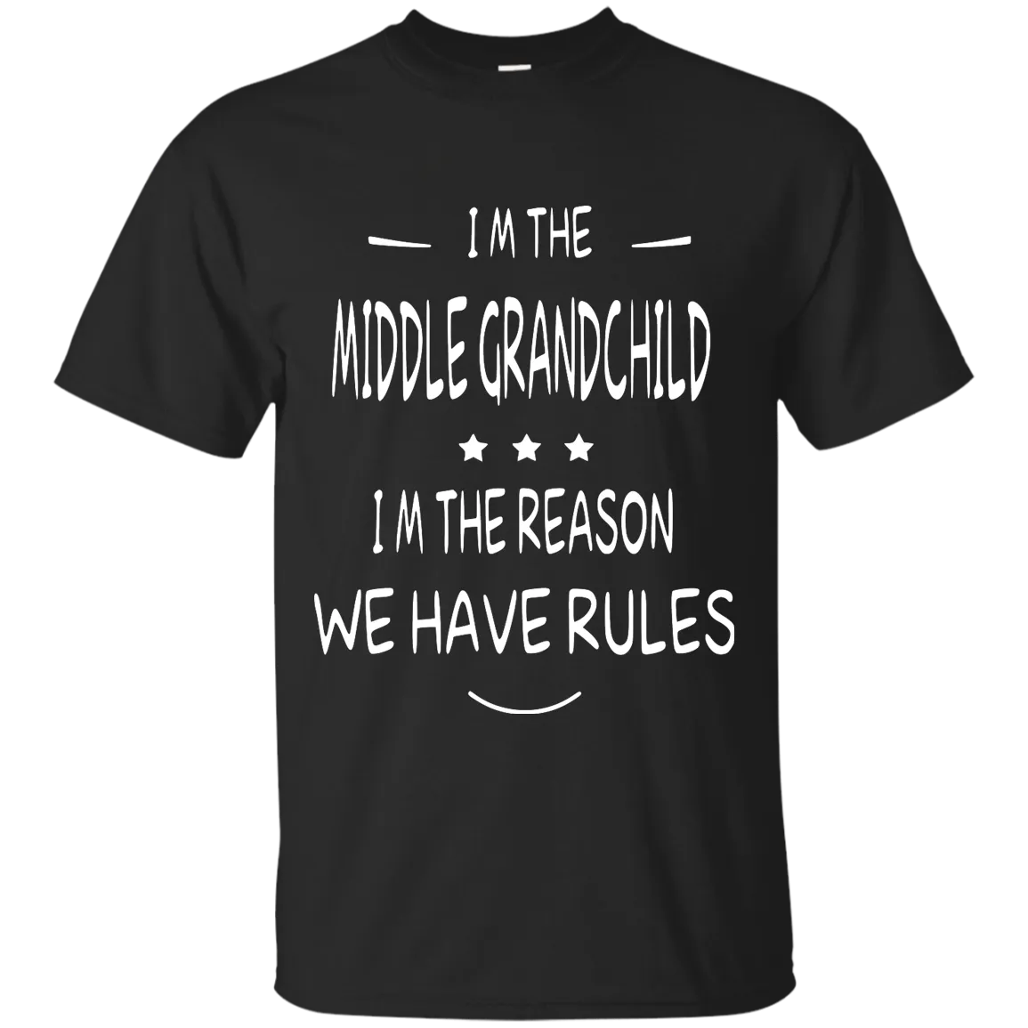 I'm the middle grandchild, I'm the reason we have rules shirt