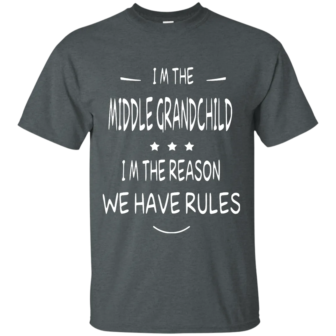 I'm the middle grandchild, I'm the reason we have rules shirt