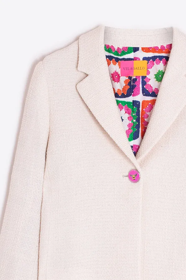IMMA MADELINE ECRU LUREX JACKET