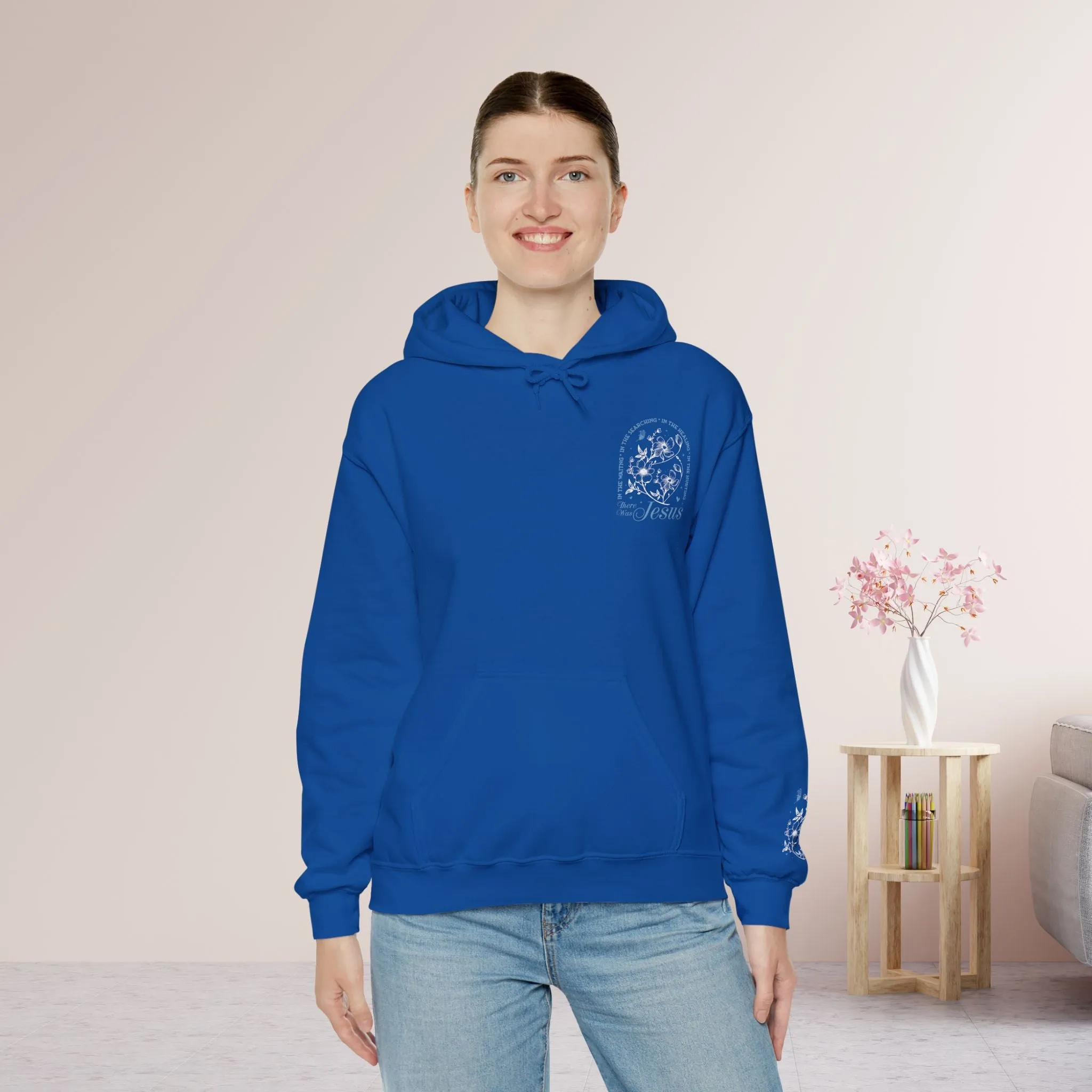 In The Waiting, In the Searching In The Healing, In The Hurting There Was Jesus Hoodie