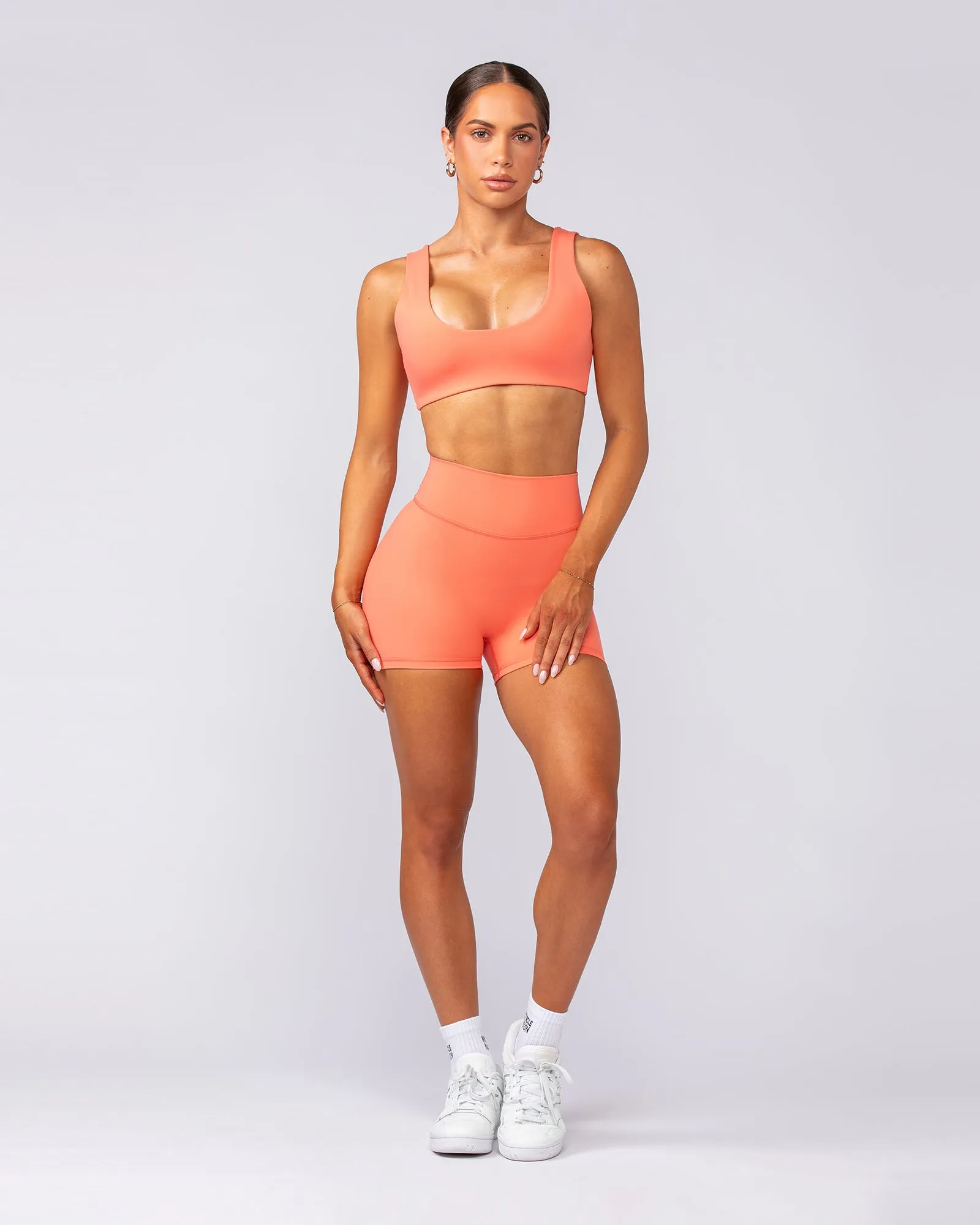 Instinct Scrunch Midway Shorts - Hot Coral
