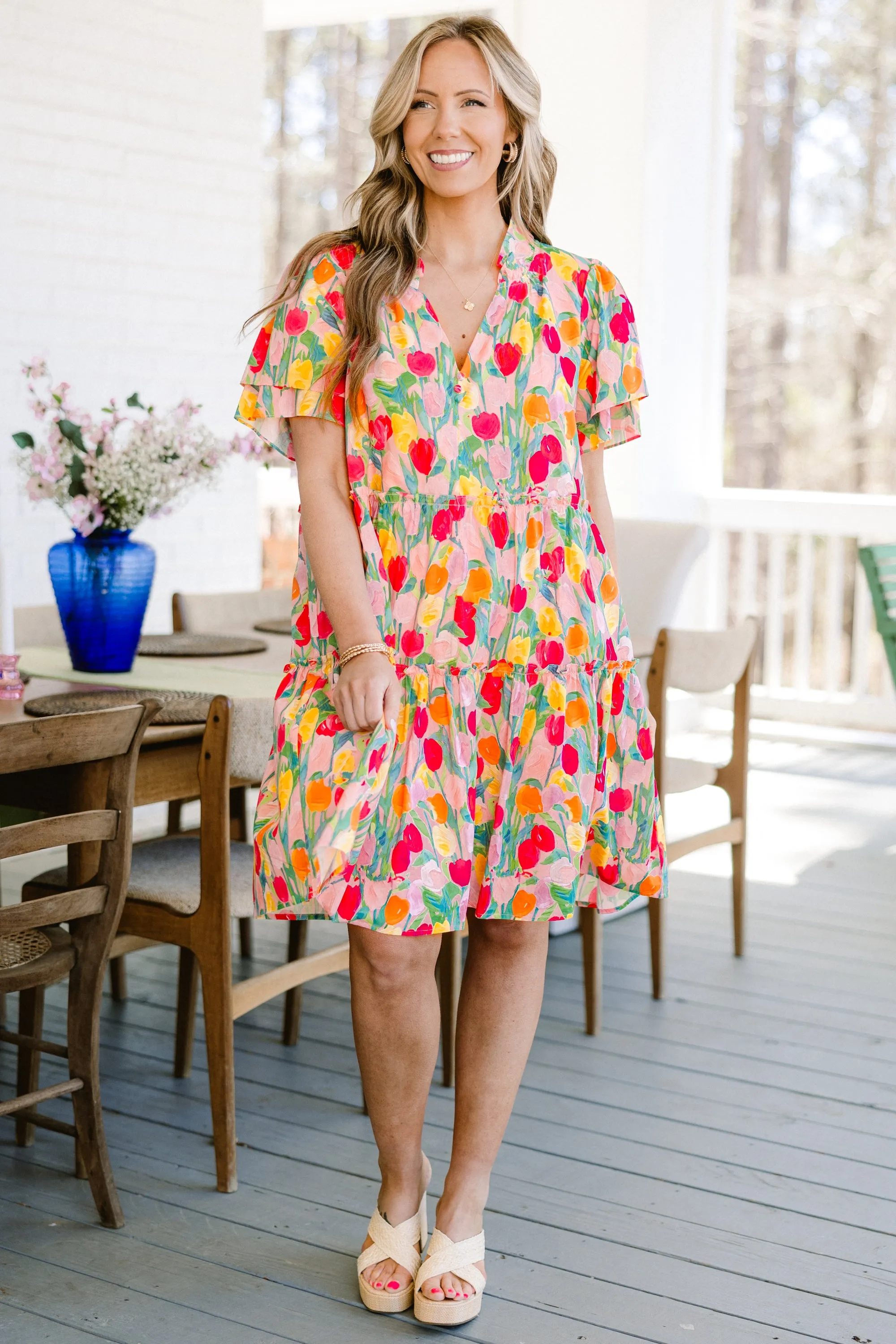 Into The Field Dress, Pink