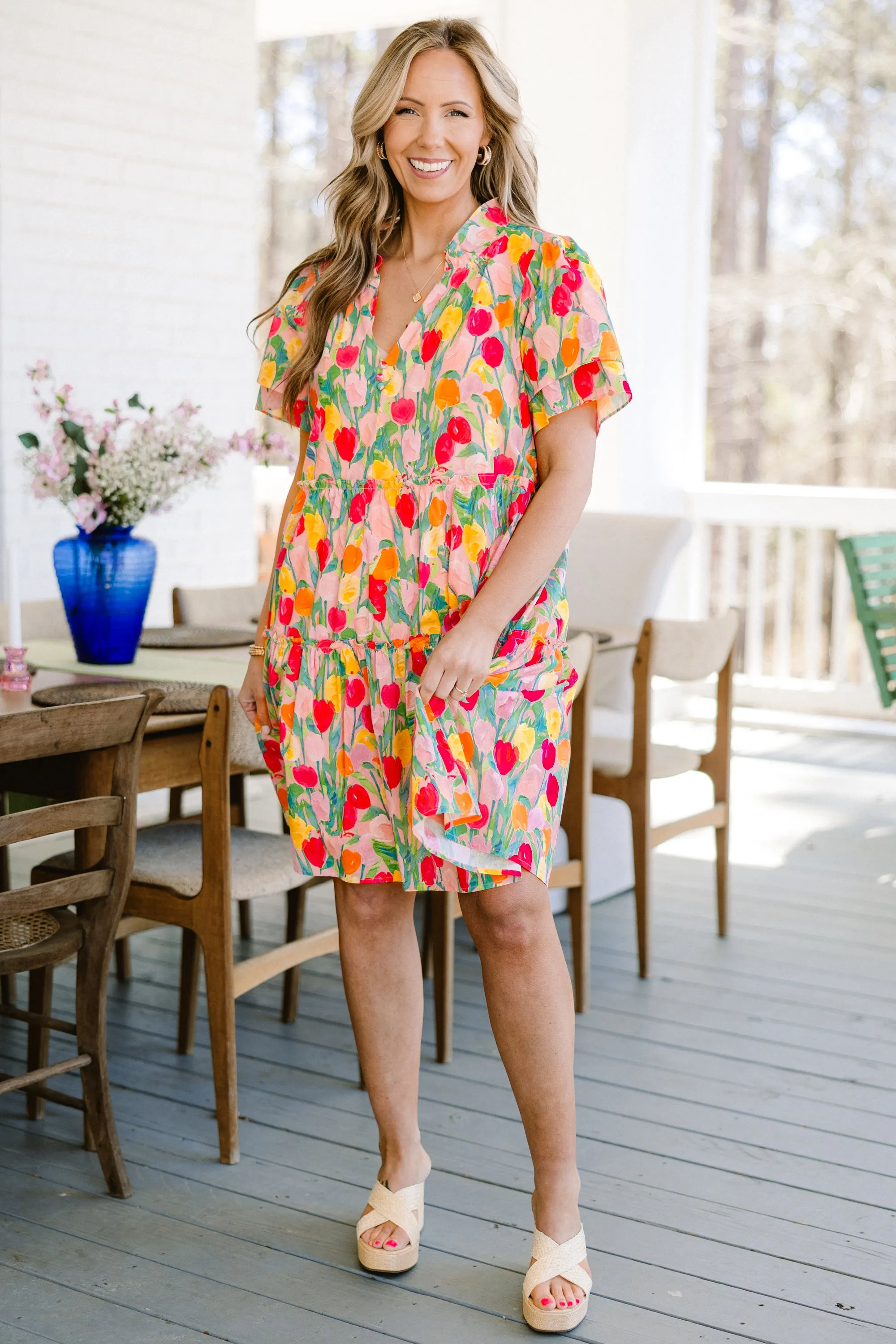 Into The Field Dress, Pink