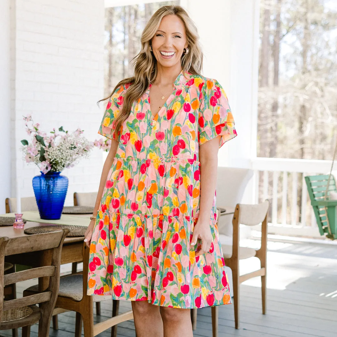 Into The Field Dress, Pink