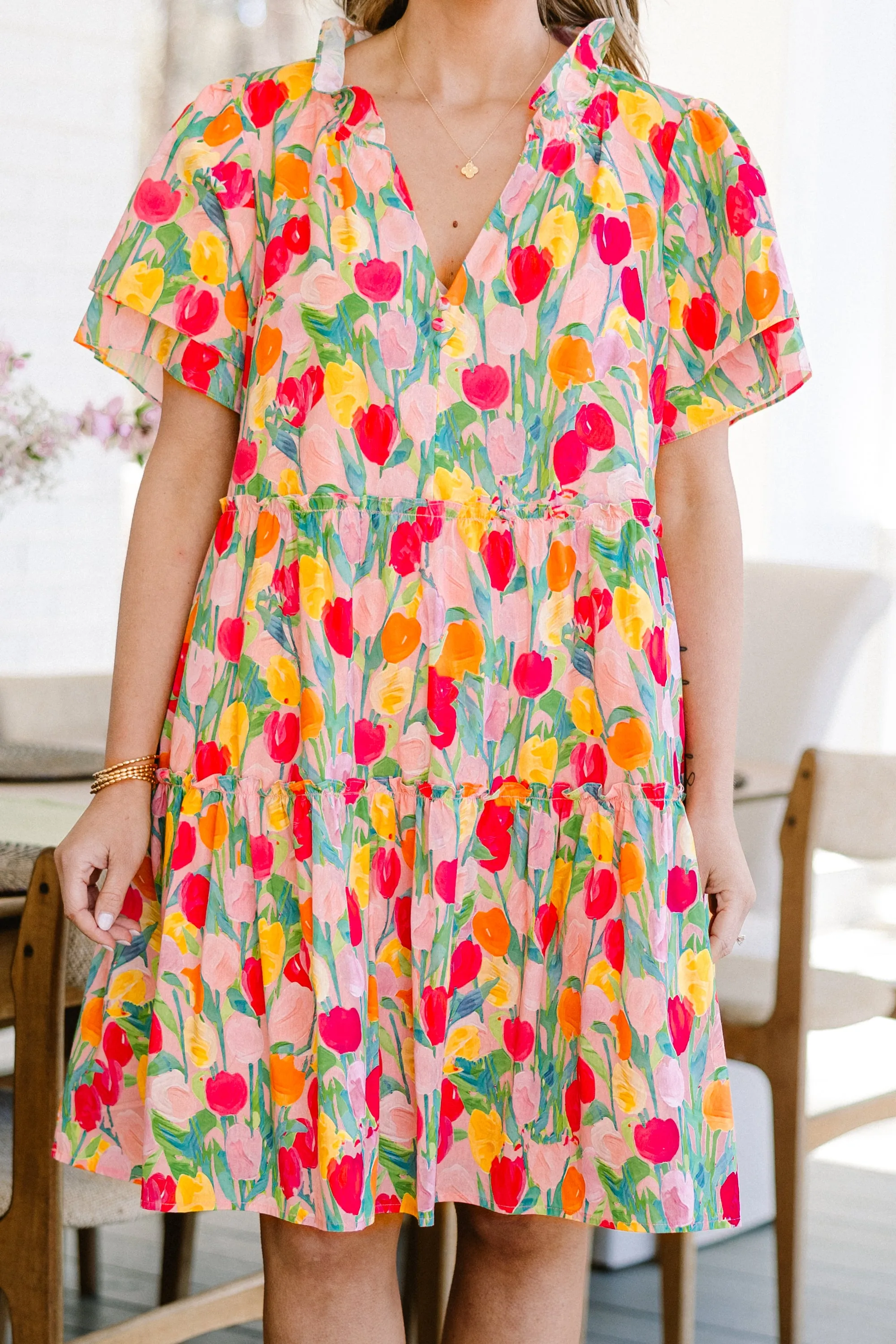 Into The Field Dress, Pink