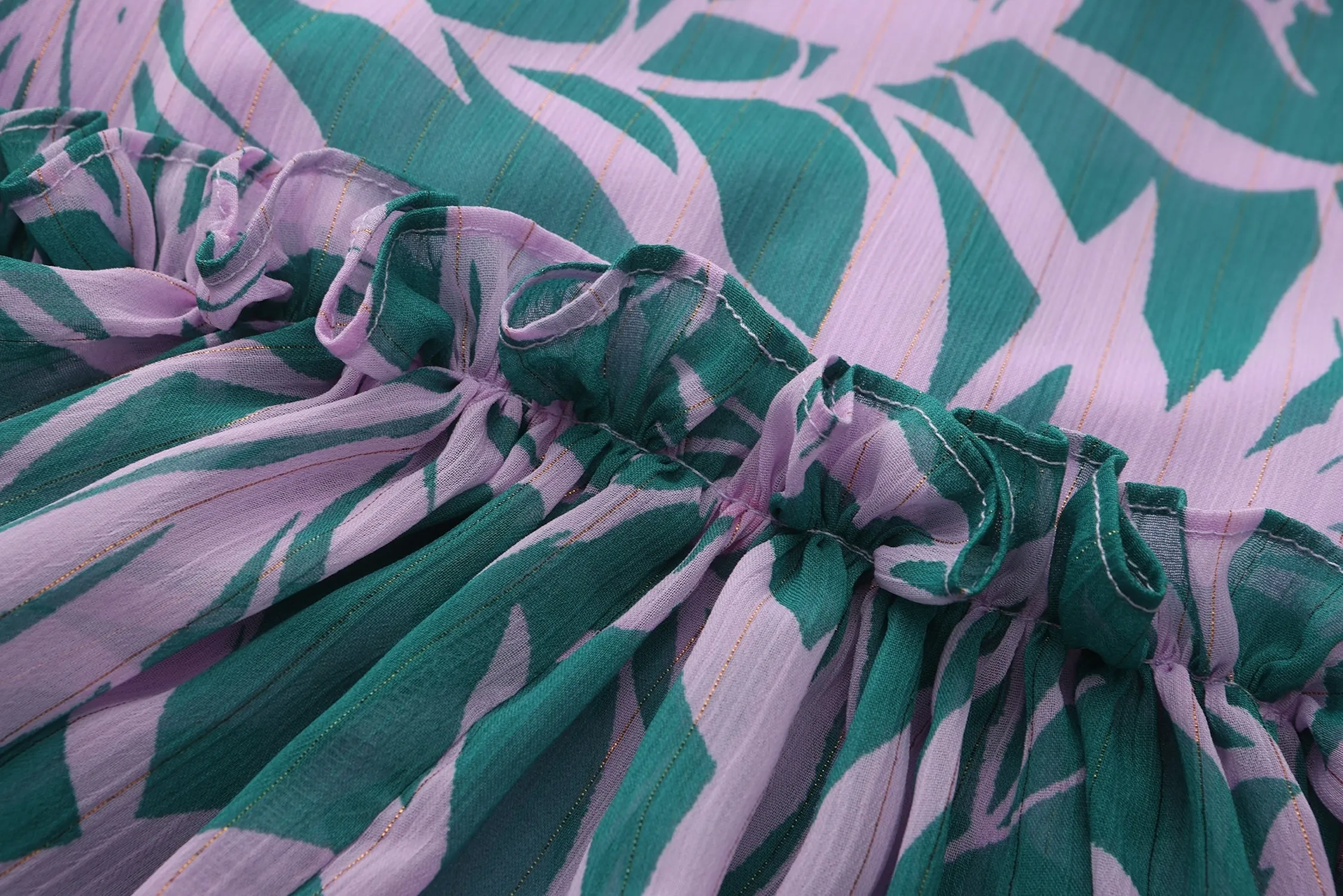 Isabella Full-Length Ruffle Dress