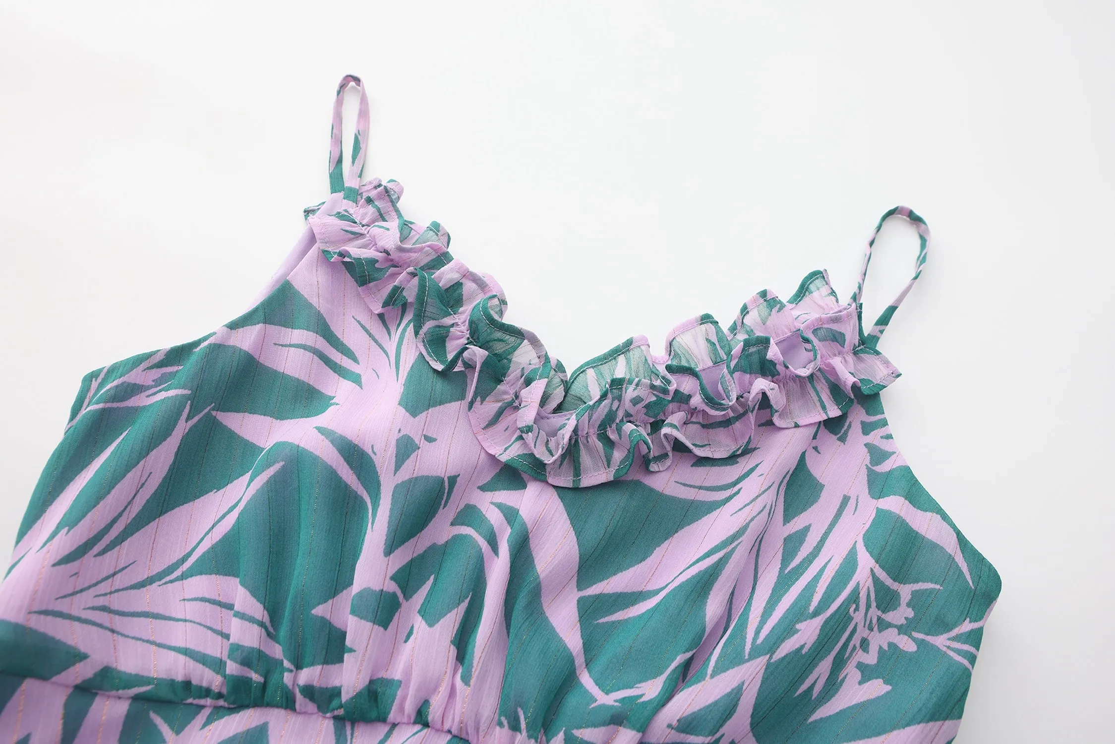Isabella Full-Length Ruffle Dress